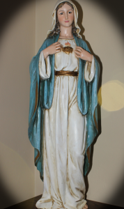 Saint M statue